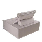 DHP Paloma Chaise Modulaire sans Accoudoirs Rembourrée avec Coussin de Dossier