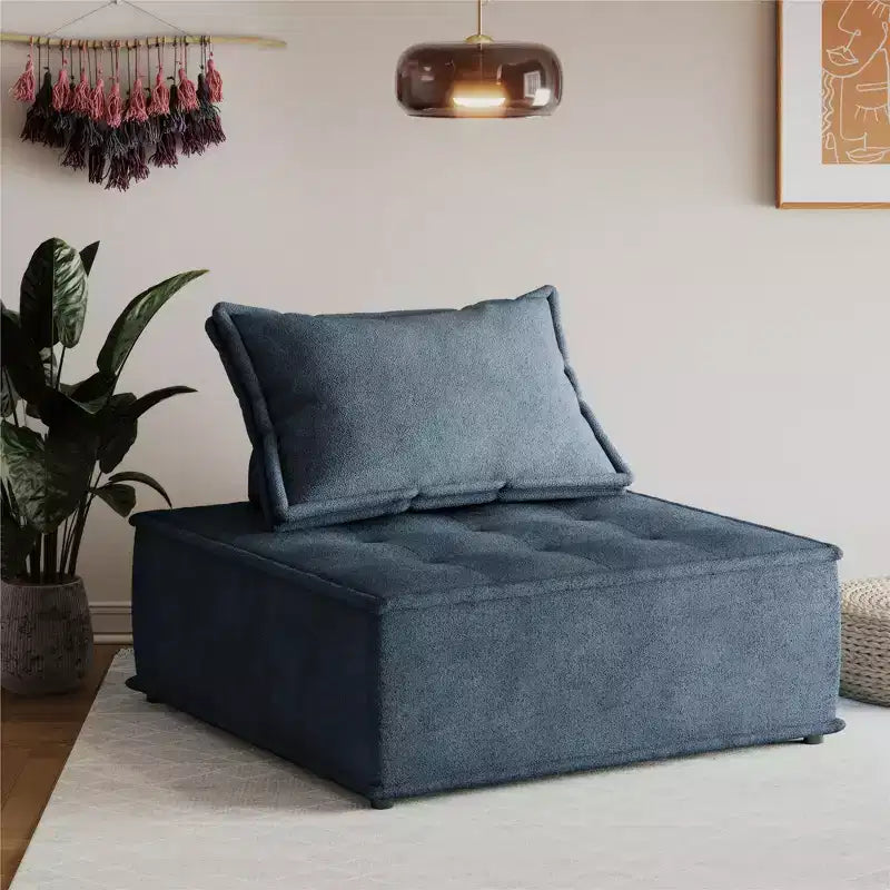 DHP Paloma Chaise Modulaire sans Accoudoirs Rembourrée avec Coussin de Dossier