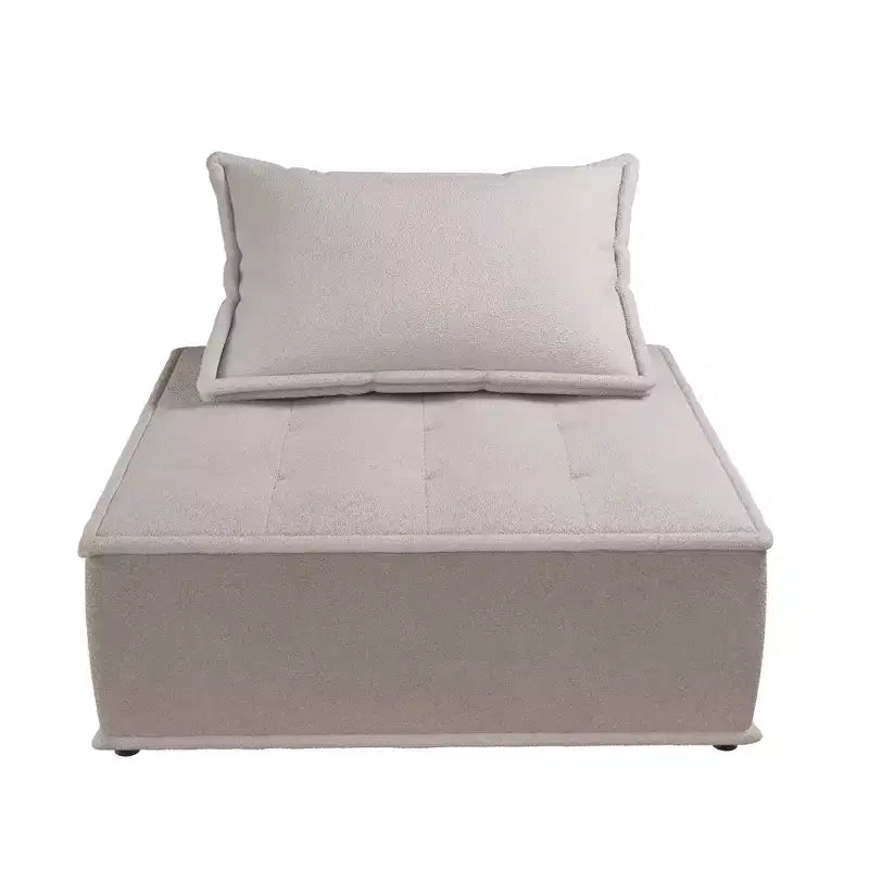 DHP Paloma Chaise Modulaire sans Accoudoirs Rembourrée avec Coussin de Dossier