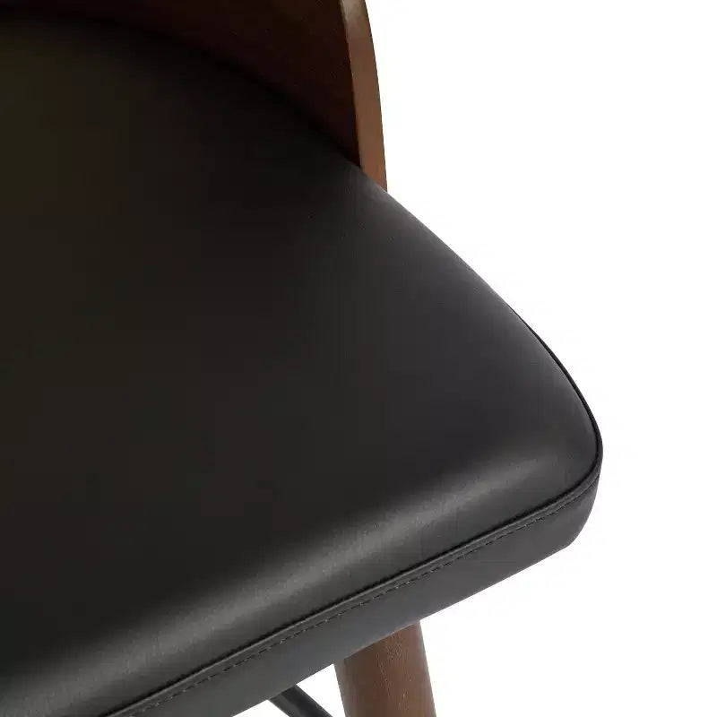 Christopher Knight Home Ovid Tabourets de bar contemporains en rotin et bois d'hévéa imitation cuir (lot de 2)