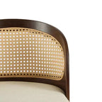 Christopher Knight Home Ovid Tabourets de bar contemporains en rotin et bois d'hévéa imitation cuir (lot de 2)