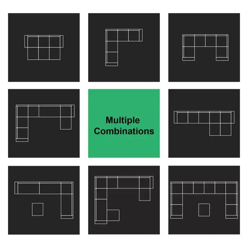 Paire d'accoudoirs touffetés en velours modulaires Belffin