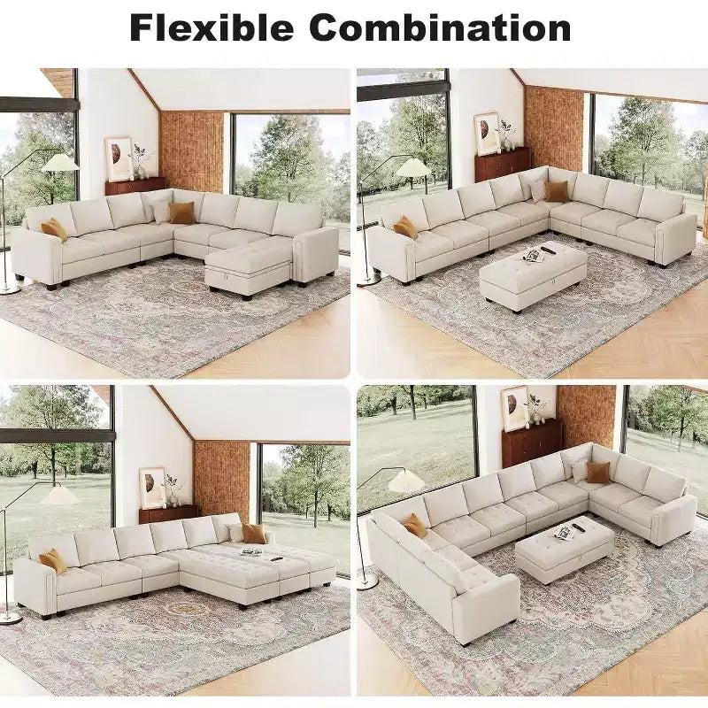 Paire d'accoudoirs touffetés en velours modulaires Belffin