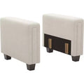 Belffin Modular Velvet Tufted Armrest Pair