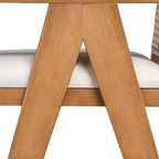 Christopher Knight Home Kelsey Modern Minimalist Rubberwood and Cane Upholstered Bar Stools (Set of 2)