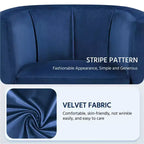 Yaheetech Lot de 2 fauteuils ronds en forme de tonneau pour salon, chambre, salle de réception