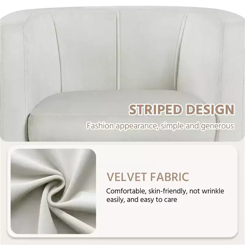 Yaheetech Lot de 2 fauteuils ronds en forme de tonneau pour salon, chambre, salle de réception