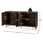 Christopher Knight Home Tamid Modern Wide Handcrafted Sideboard with Adjustable Shelves