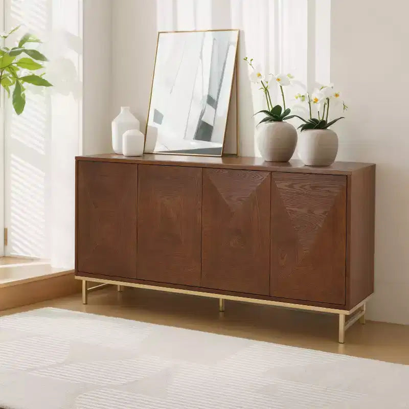 Christopher Knight Home Tamid Modern Wide Handcrafted Sideboard with Adjustable Shelves