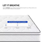 Matelas hybride de 25 cm, taille complète – Mousse à mémoire de forme infusée de gel, ressorts ensachés, respirant, durable, matelas en boîte
