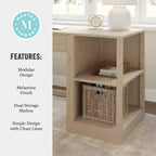 Bibliothèque modulaire à 2 niveaux Martha Stewart Kayden Home Office