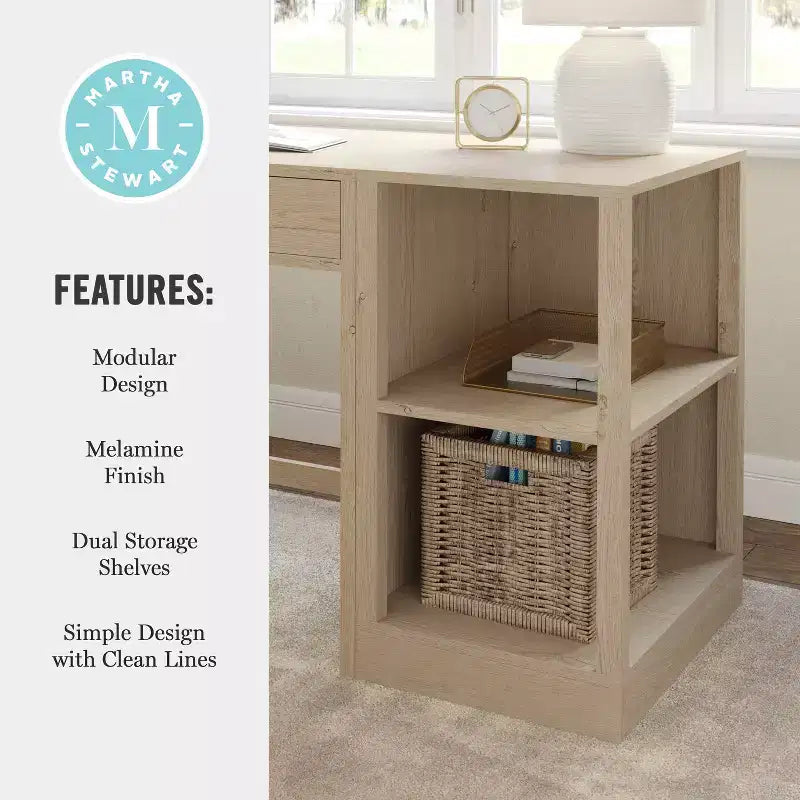 Bibliothèque modulaire à 2 niveaux Martha Stewart Kayden Home Office