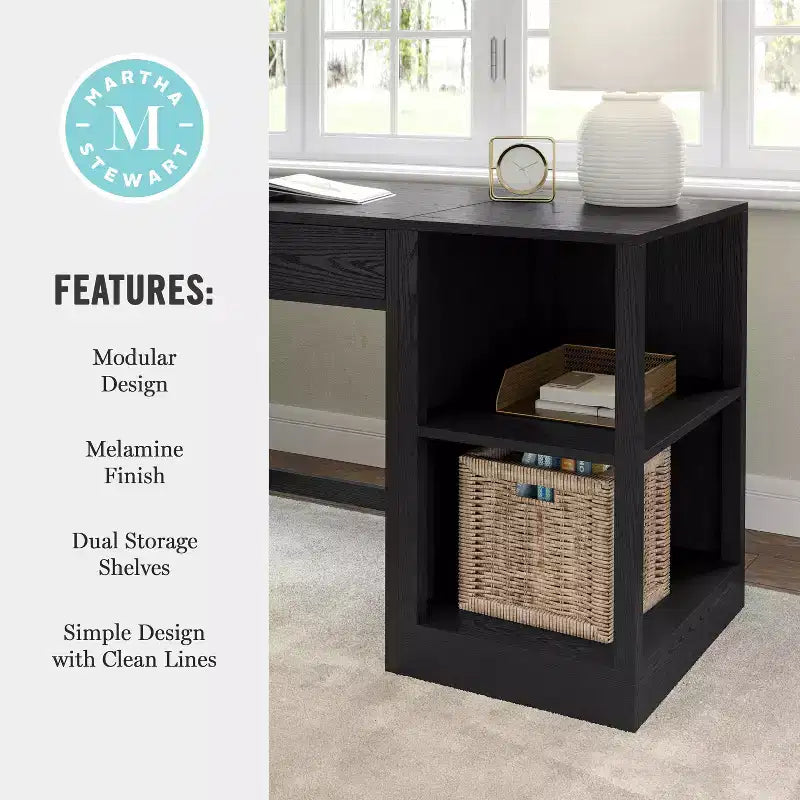 Bibliothèque modulaire à 2 niveaux Martha Stewart Kayden Home Office