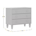Commode en bois à 3 tiroirs Buzz & Bloom pour petites chambres d'enfants