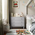 Buzz & Bloom Small Kids 3-Drawer Wood Dresser Chest for Bedrooms