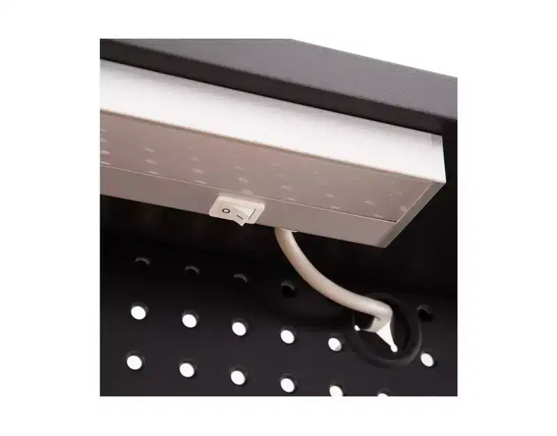 Seville Classics UltraHD Lighted Workcenter w/ Wood Top and Pegboard