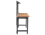 Seville Classics UltraHD Lighted Workcenter w/ Wood Top and Pegboard