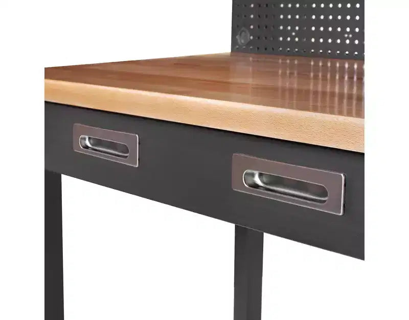 Seville Classics UltraHD Lighted Workcenter w/ Wood Top and Pegboard