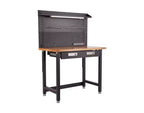 Seville Classics UltraHD Lighted Workcenter w/ Wood Top and Pegboard