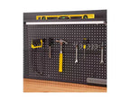Seville Classics UltraHD Lighted Workcenter w/ Wood Top and Pegboard