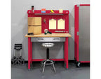 Seville Classics UltraHD Lighted Workcenter w/ Wood Top and Pegboard