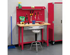 Seville Classics UltraHD Lighted Workcenter w/ Wood Top and Pegboard