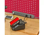 Seville Classics UltraHD Lighted Workcenter w/ Wood Top and Pegboard