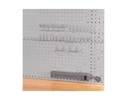 Seville Classics UltraHD Lighted Workcenter w/ Wood Top and Pegboard