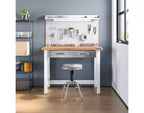 Seville Classics UltraHD Lighted Workcenter w/ Wood Top and Pegboard