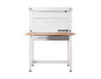 Seville Classics UltraHD Lighted Workcenter w/ Wood Top and Pegboard