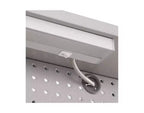 Seville Classics UltraHD Lighted Workcenter w/ Wood Top and Pegboard