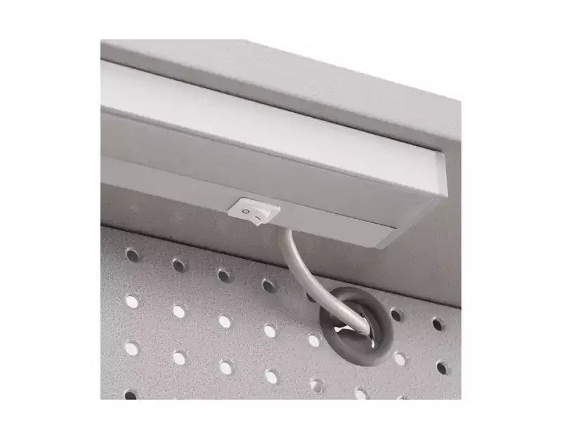 Seville Classics UltraHD Lighted Workcenter w/ Wood Top and Pegboard