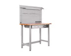 Seville Classics UltraHD Lighted Workcenter w/ Wood Top and Pegboard