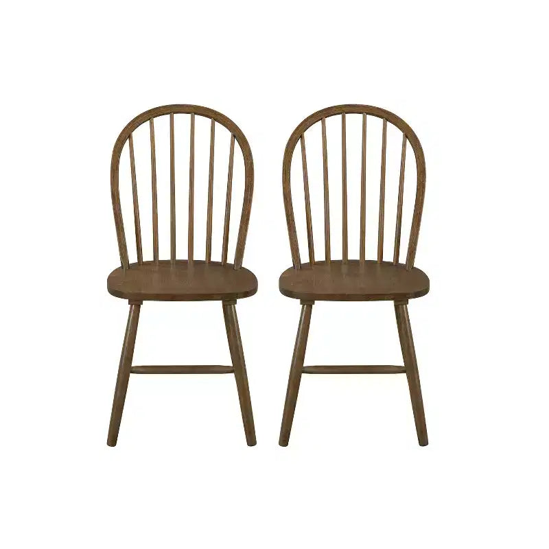Christopher Knight Home Jafet Chaises de salle à manger sans accoudoirs à dossier haut en fuseau de ferme (Lot de 2)