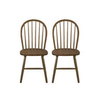 Christopher Knight Home Jafet Chaises de salle à manger sans accoudoirs à dossier haut en fuseau de ferme (Lot de 2)