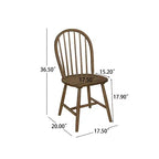Christopher Knight Home Jafet Chaises de salle à manger sans accoudoirs à dossier haut en fuseau de ferme (Lot de 2)