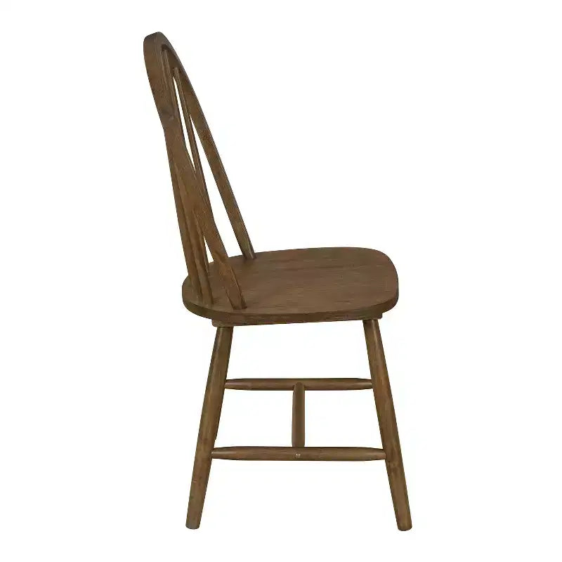 Christopher Knight Home Jafet Chaises de salle à manger sans accoudoirs à dossier haut en fuseau de ferme (Lot de 2)