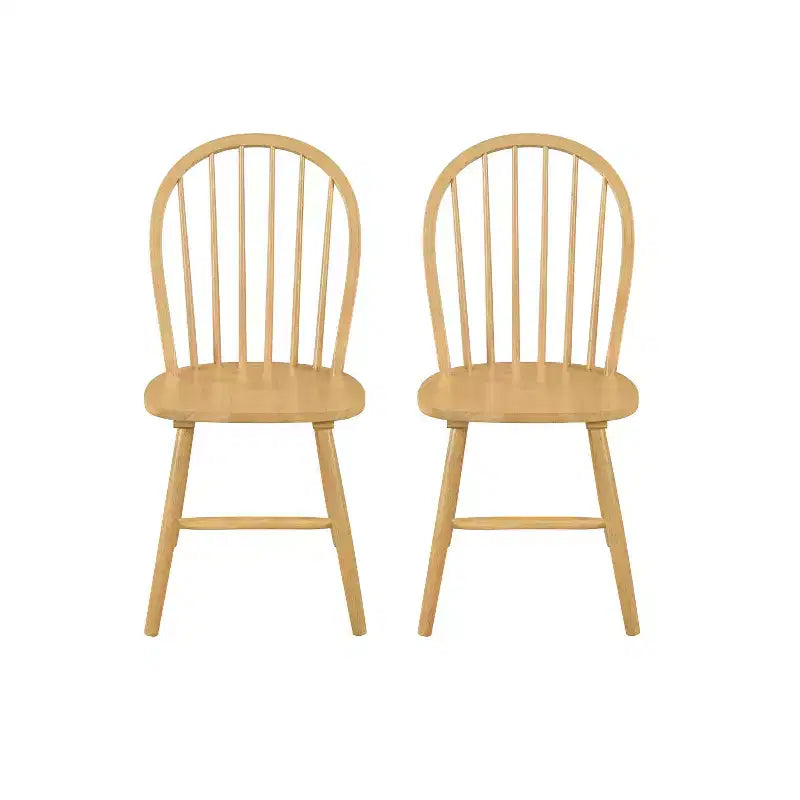 Christopher Knight Home Jafet Chaises de salle à manger sans accoudoirs à dossier haut en fuseau de ferme (Lot de 2)