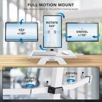 Convertisseur de bureau électrique à trois moniteurs - Bureau debout à 3 moniteurs, réglable en hauteur