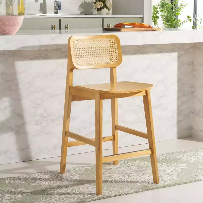 Luz Cane Counter Stool - BST1509 - Safavieh