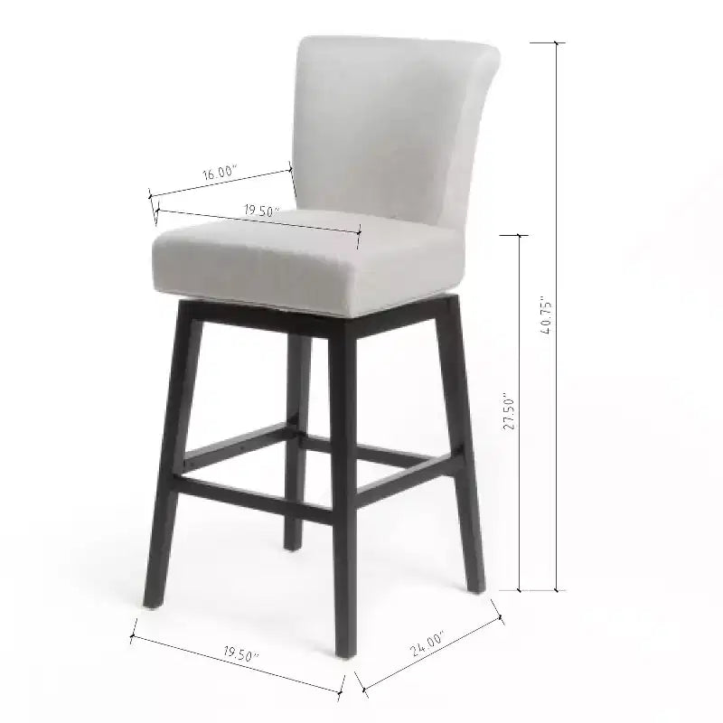 Tabouret de bar pivotant Chaise de comptoir Chaise de salle à manger Tabouret de cuisine de pub - ModernLuxe