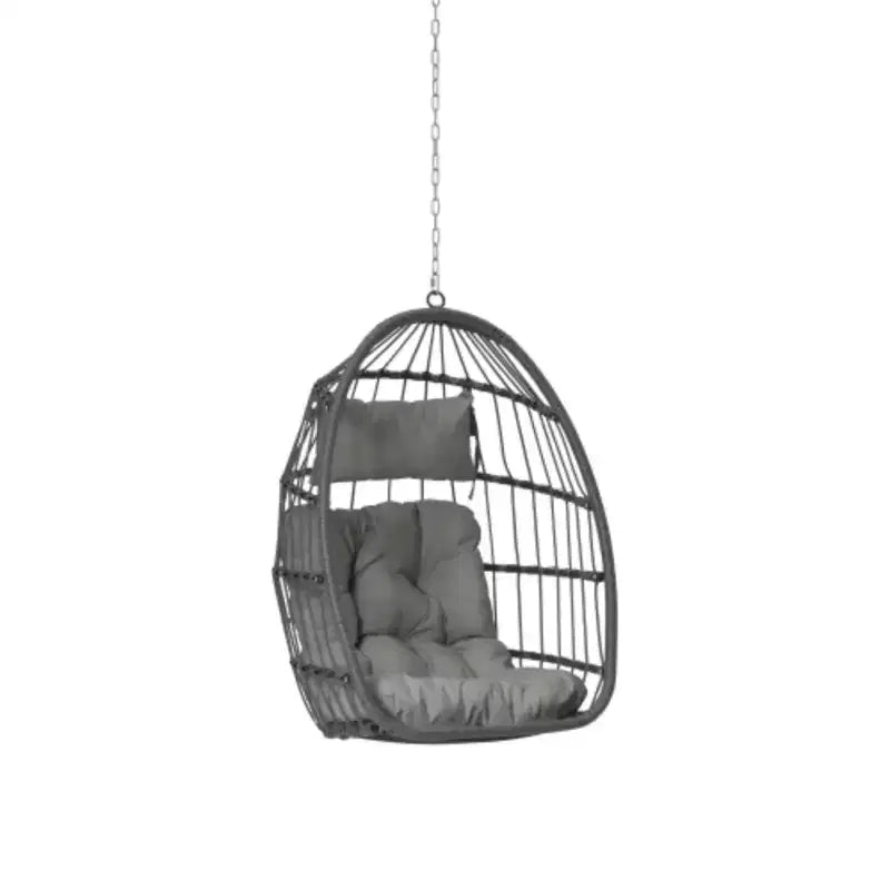 Fauteuil suspendu œuf en rotin pour jardin extérieur, chaise suspendue pour chambre, salon, balcon
