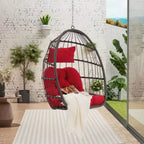 Fauteuil suspendu œuf en rotin pour jardin extérieur, chaise suspendue pour chambre, salon, balcon