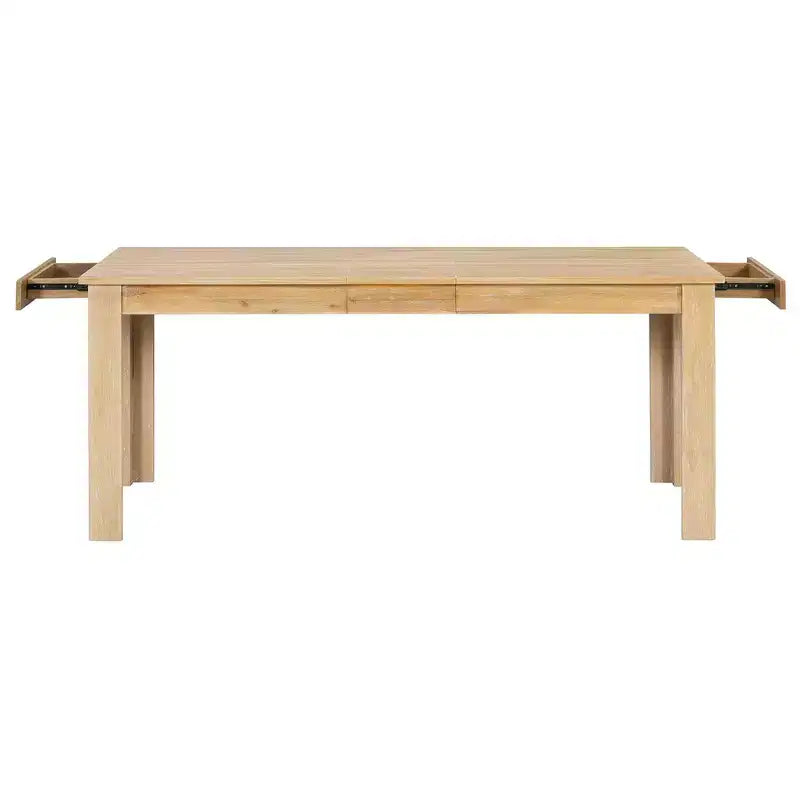 Ensemble de salle à manger 7 pièces en bois Whisen, table extensible multifonctionnelle, 12 rallonges et 2 tiroirs, 6 chaises de salle à manger