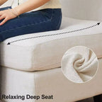 Canapé sectionnel modulaire en chenille Belffin avec rangement et méridienne en forme de L pour salon
