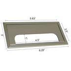 eHemco Office Desk with 2 Drawers in Light Gray Top and Metal Frame Base in Black
