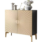Kings Brand Furniture Armoire de rangement à 2 portes – Buffet d'appoint avec rangement pour salon, couloir, cuisine, salle à manger ou entrée
