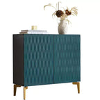 Kings Brand Furniture Armoire de rangement à 2 portes – Buffet d'appoint avec rangement pour salon, couloir, cuisine, salle à manger ou entrée