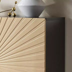 Kings Brand Furniture Armoire de rangement à 2 portes – Buffet d'appoint avec rangement pour salon, couloir, cuisine, salle à manger ou entrée