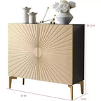 Kings Brand Furniture Armoire de rangement à 2 portes – Buffet d'appoint avec rangement pour salon, couloir, cuisine, salle à manger ou entrée